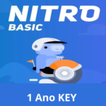 Assinatura básica DISCORD Nitro de 1 ano(KEY)
