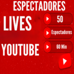 👨‍👩‍👧‍👦 50 Espectadores na Live ⏭ de 60 Minutos - Youtube