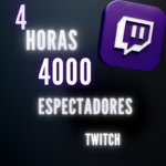 4000 Espectadores Por 4 Horas Twitch
