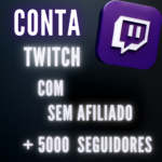 Conta TWITCH Com 5000 Seguidores - Sem Afiliado