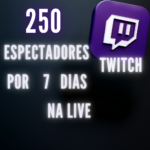 250 Espectadores Por 7 Dias  Twitch