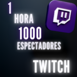 1000 Espectadores Por 1 Hora Twitch