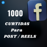 1000 Curtidas Mundiais Post ou Reels