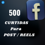 500 Curtidas Mundiais Post ou Reels