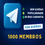 1000 MEMBROS TELEGRAM