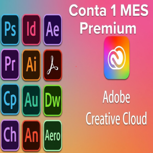 Conta Adobe Creative Cloud por 1 Mes