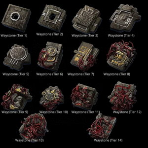 Waystone(mapas) Tier 1 ao Tier 14