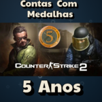 Conta com Medalha 5 Anos de Serviço