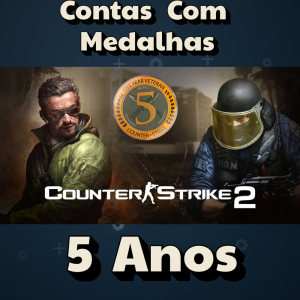Conta com Medalha 5 Anos de Serviço
