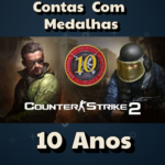 Conta com Medalha 5 - 10 Anos de Serviço