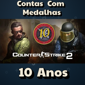 Conta com Medalha 5 - 10 Anos de Serviço
