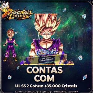 Conta💎UL SS 2 Gohan+35.000 Cristais - [Android] Dragon Ball Legends