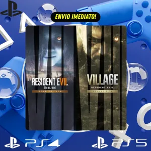 Resident Evil 7 Gold Edition & Village Gold Edition PS4/PS5