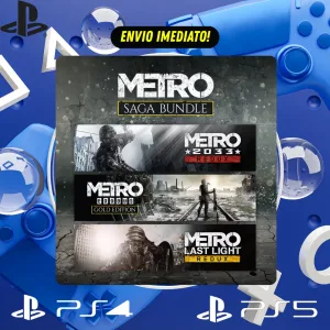 CONJUNTO METRO SAGA (METRO EXODUS + LAST LIGHT + 2033) PS4/PS5