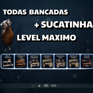 Kit Todas Bancadas Lvl 1 ate o Lvl 3 + GALO