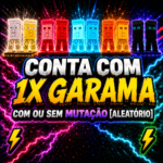 CONTA COM 1X GARAMA (COM OU SEM MUTAÇÃO)