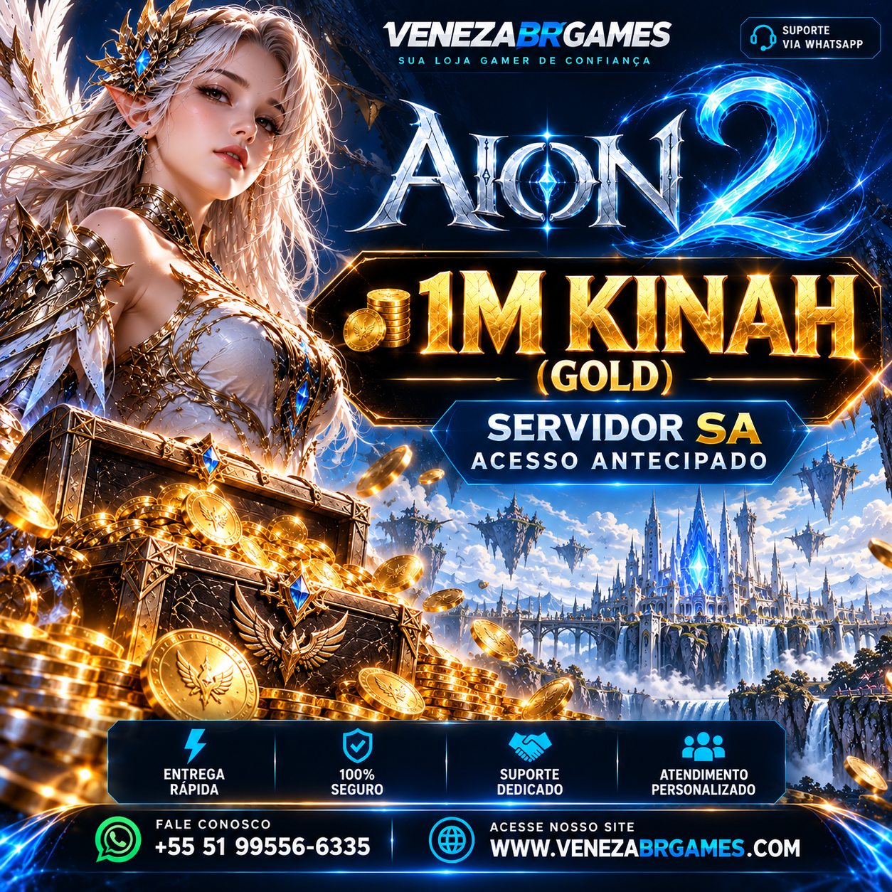 3b4650cc-7c87-4abc-ac46-23bbab1cd8a6 1M Kinah - Servidor SA ACESSO ANTECIPADO - Imagem 1